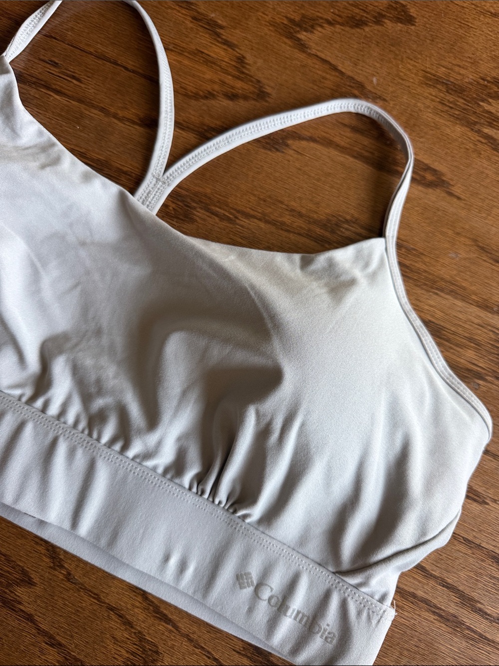 Columbia Women's Light Grey Strappy Sports Bra